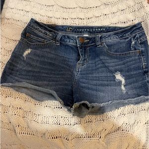 LAUREN CONRAD DISTRESSED CUTOFF SHORTS